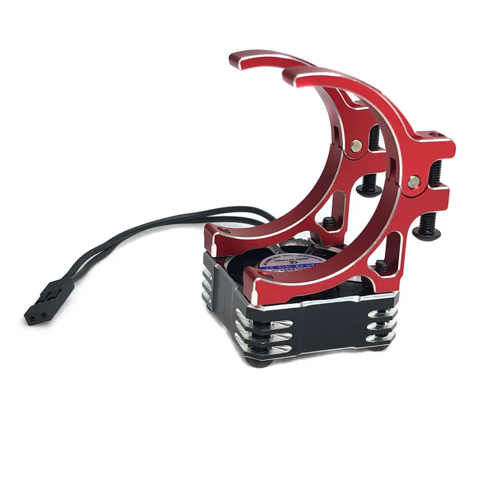 RC 모터 냉각 팬 30x30mm 알루미늄 홀더 1/10 RC 자동차 540 550 브러시 모터 3650 3660 3670 3680 브러시리스 모터