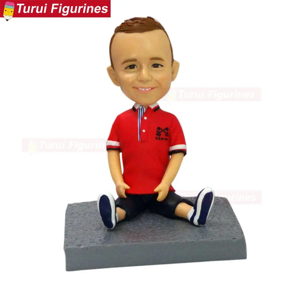 Personal Sculpture for boy kids custom figurines personalized bobblehead dolls customized mini statuette designed by Turui Figur