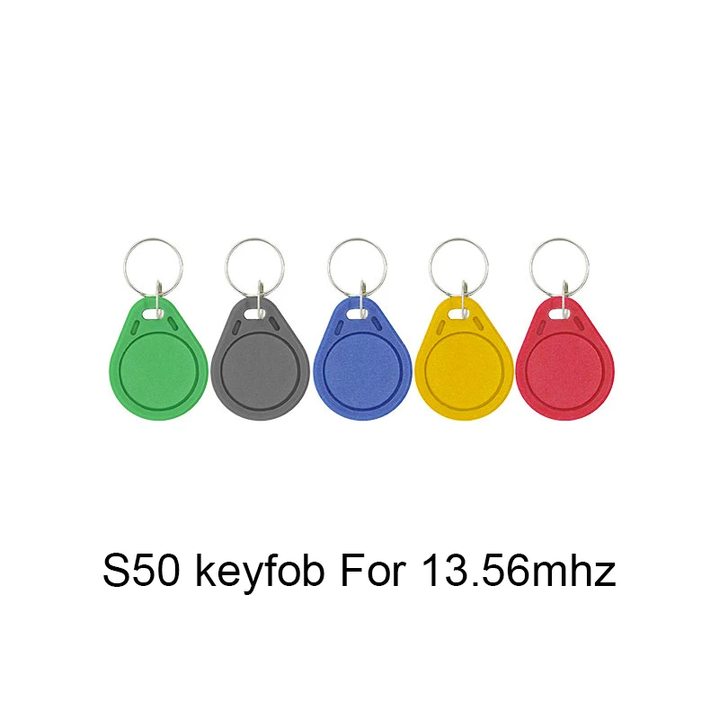 50 Pcs 13.56 Mhz Rfid Key Badge Finder Card Token Ic M1 S50 Aanwezigheid Management Sleutelhanger Abs Waterdichte Keyfobs Tags