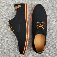 2024 Spring Suede Leather Men Shoes Oxford Casual Shoes Classic Sneakers Comfortable Footwear Dress Shoes Large Size Flats