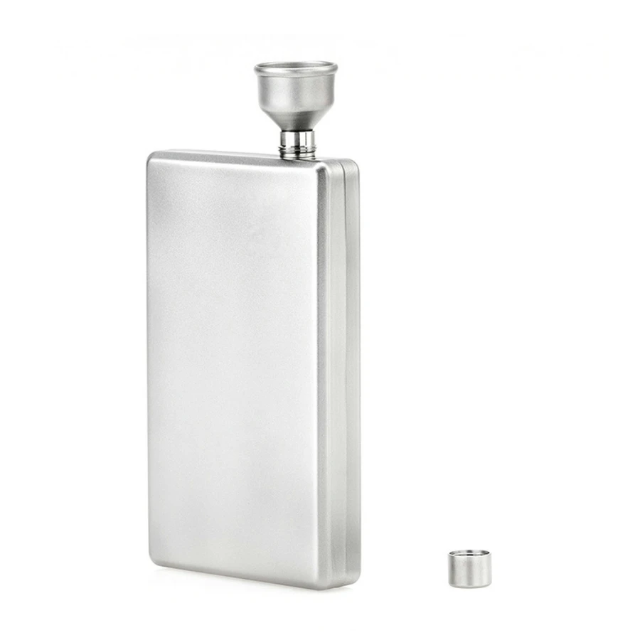 Titanium Hip Flask Flagon Portable Wine Whisky Pot Sports Pure Titanium Flagon