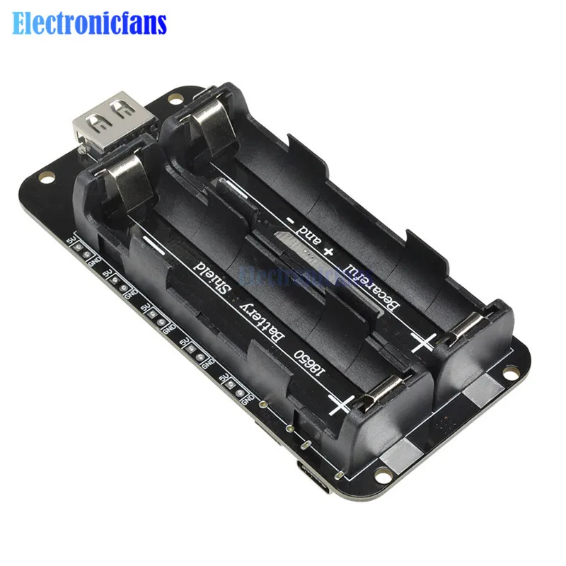 Dual 18650 Lithium-Batterie-Shield V8 Micro-USB-Powerbank-Modul 3V1A 5V 3A für Raspberry Pi Wifi ESP8266 ESP32 Ladevorrichtung – Detail 8