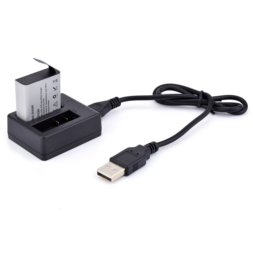 Hawkeye Firefly 8S 8SE 7S X Action Camera  1350mAh Lipo Replacement Battery With 2 In 1 Battery USB Charger Kit