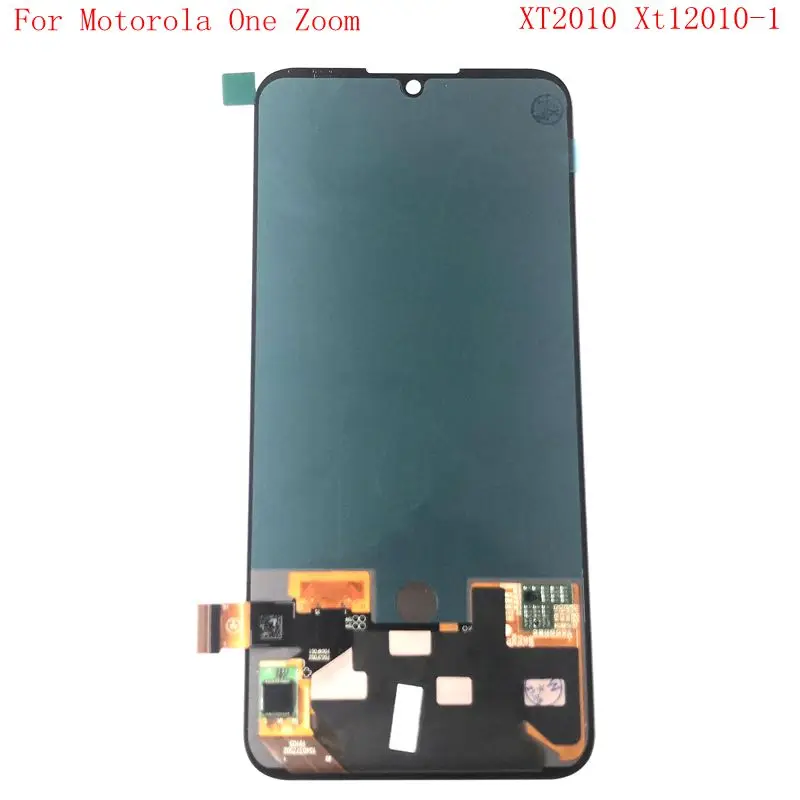 Original Amoled For motorola one zoom Xt2010 xt2010-1 Lcd display touch glass digitizer Ful For moto one zoom spare parts