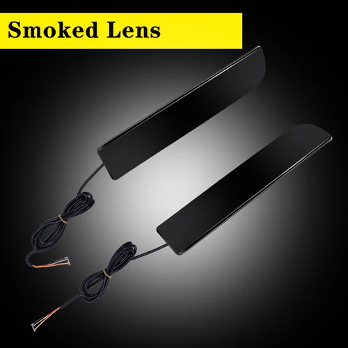 Imagen 2 del producto IJDM para Mitsubishi Lancer Evolution X Outlander luces reflectoras de parachoques LED rojas luz trasera de freno con señal de giro secuencial 12V