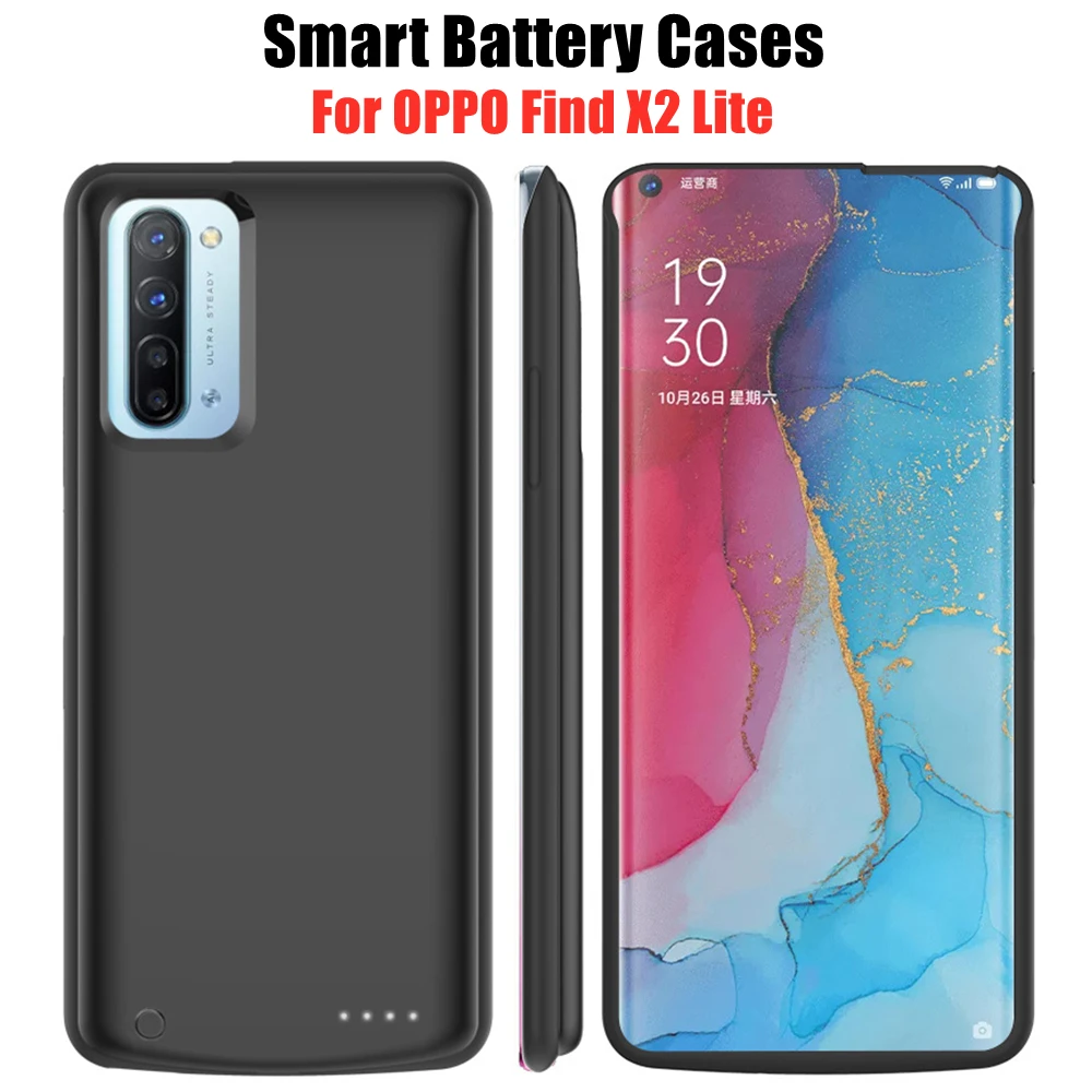 

Power Bank Cover For OPPO Find X2 Lite Battery Charger Cases 6800mAh External Battery Charging Cover For OPPO Reno 3 Power Cases