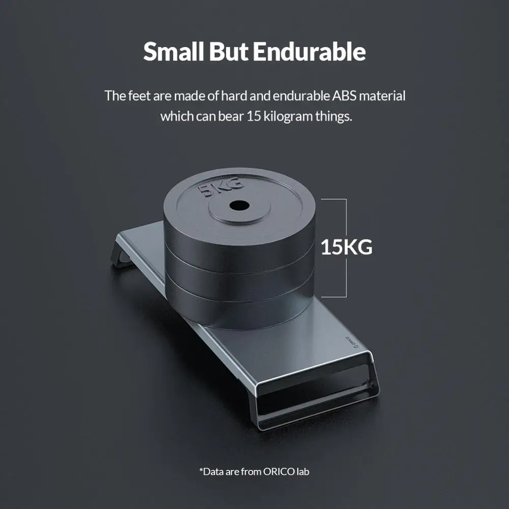 ORICO Universal Aluminum Monitor Stand Riser Ergonomic Mood Desktop Laptop Holder Bracket for PC MacBook Air Pro Notebook