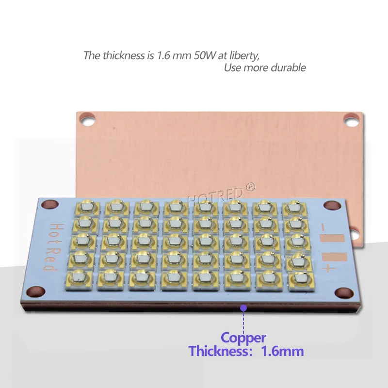 50W 60W 100W 120W High Power UV LED Diodes Ultra Violet Curing Lamp Module 365nm 385nm 395nm 405nm For 3D Label Printer Glue DIY