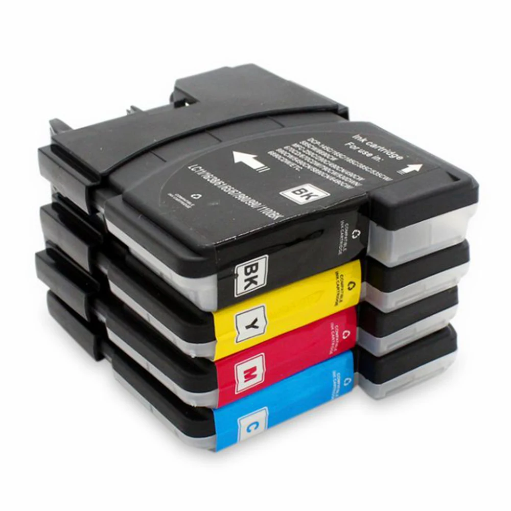 For Brother LC980 Ink Cartridge LC1100 Ink LC975 LC990 DCP-145C DCP-165C DCP-395CN DCP-585CW DCP-6690CW MFC-250C MFC-J615W