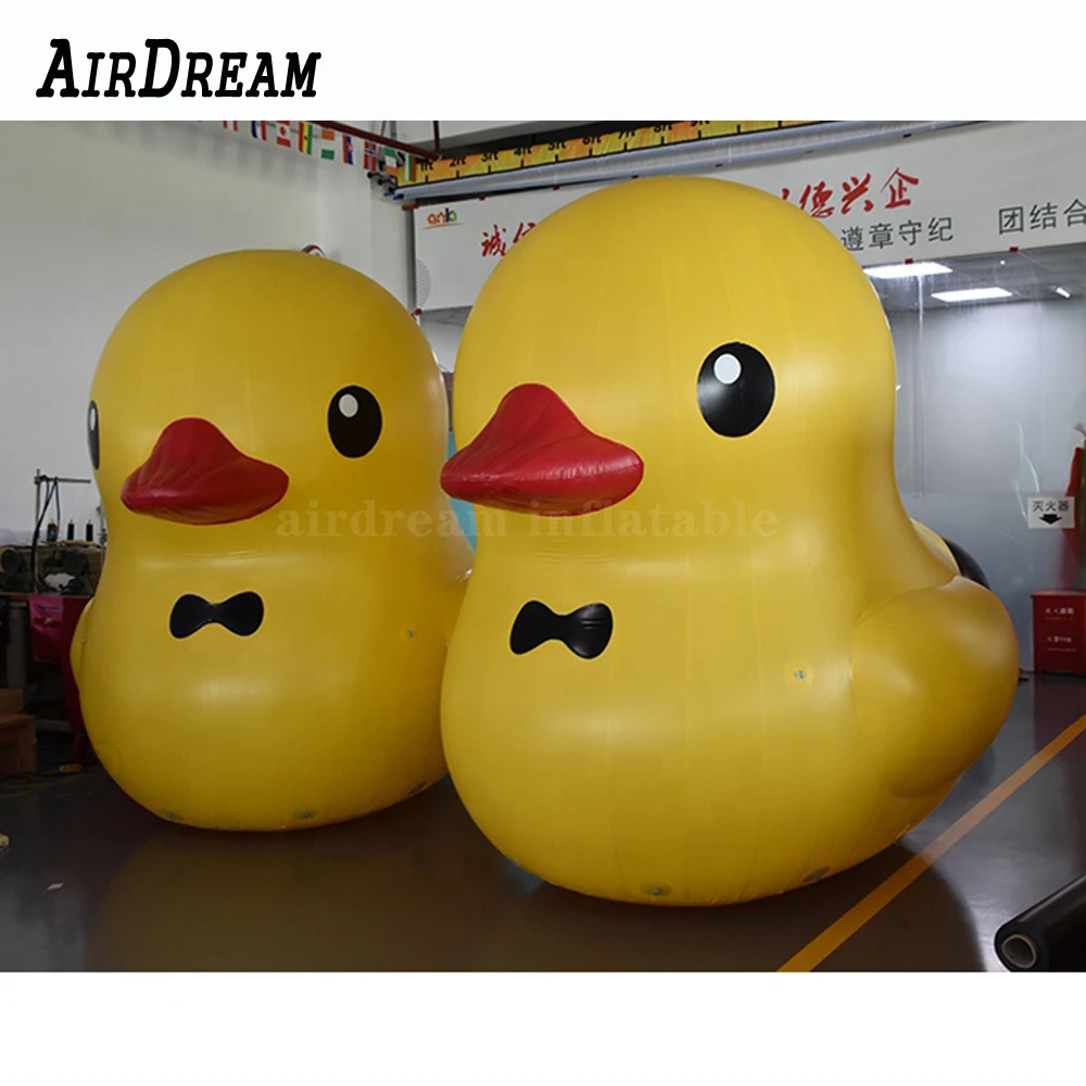 น่ารักน่ารัก Airtight สีเหลือง Inflatable Buoy เป็ด Giant Inflatable พีวีซีเป็ดยางสำหรับโฆษณาแสดง