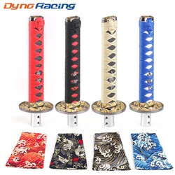 Universal JDM Katana Samurai Sword Shift Knob Shifter 200MM With Dust Cover Shift Knob Collars With Adapters