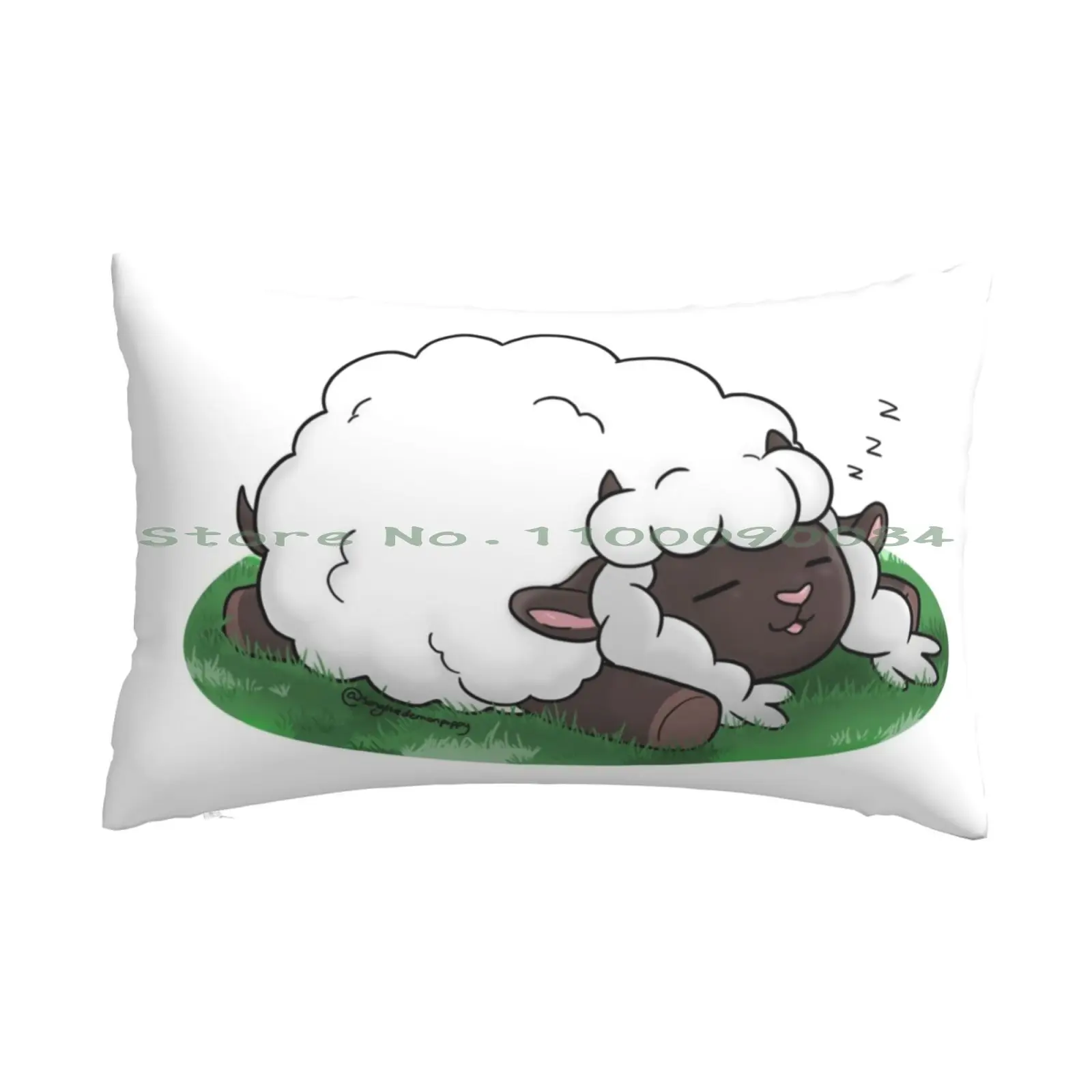 Naptime Pillow Case 20x30 50*75 Sofa Bedroom Wooloo Sleep Sword Shield Gen 8 Galar Long Rectangle Pillowcover Home Outdoor