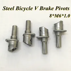 Bike V Brake Bracket Mount Screw Steel Bicycle Brake Pivot For MTB Frame Parts Welded V-Brake For Steel Frame Bicycle