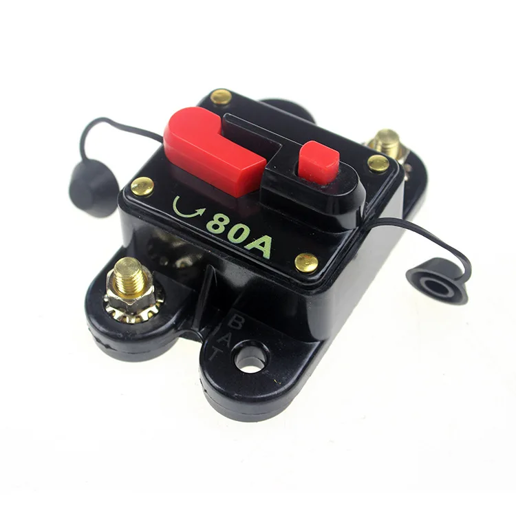 Car Audio self-recovery insurance holder recoverable circuit breaker automatically switches fuse holder box 50A-300A