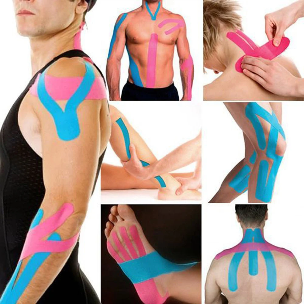 5m Sports Waterproof Kinesiology Tape Stickers Athletic Bandage Muscle Recovery Protector Strapping Pain Relief Tennis Gym