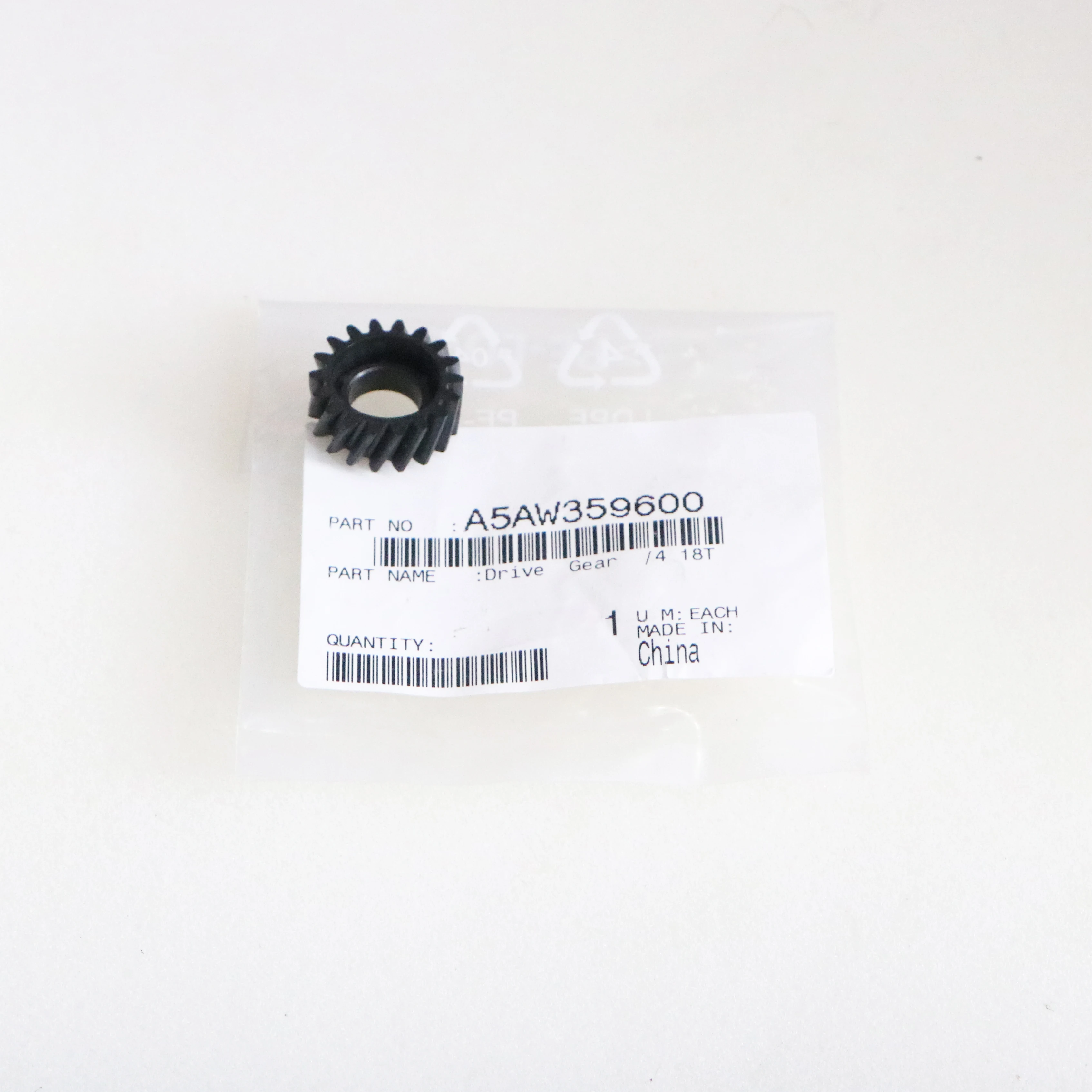 

A5AW359600 Drive Gear /4 18T for Konica Minolta C1085 C1100 C6085 C6100