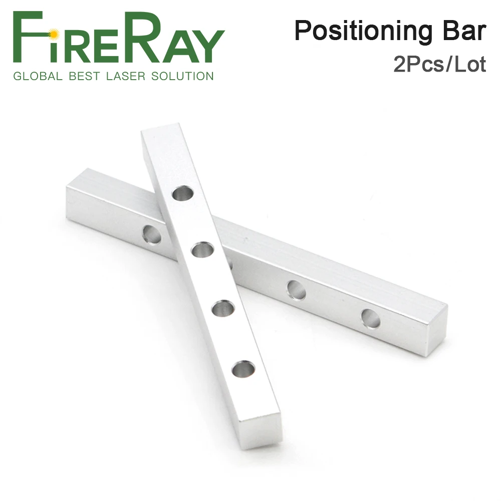 

FireRay 2Pcs Worktable Positioning Bar 125*12*6mm with Positioning Screw for DIY Fiber & Co2 Laser Marking and Engraving Machine