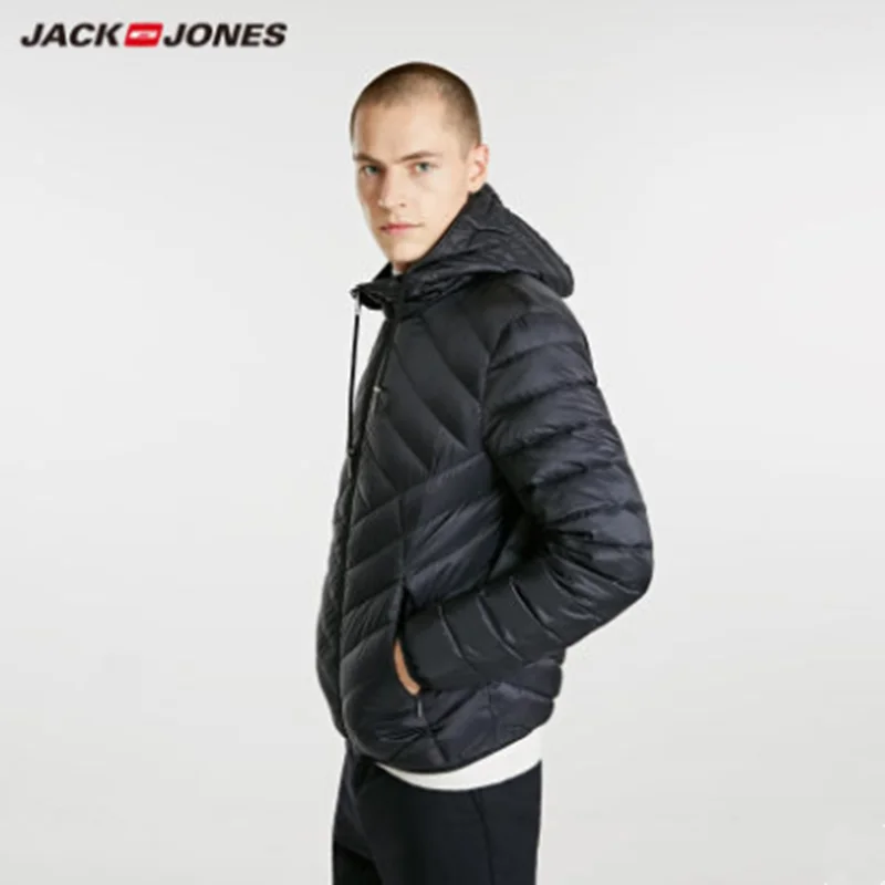 2020 Handsome Men Down Jacket JackJones Men's Light weight Portable Down Jacket Parka Coat Menswear 218312510