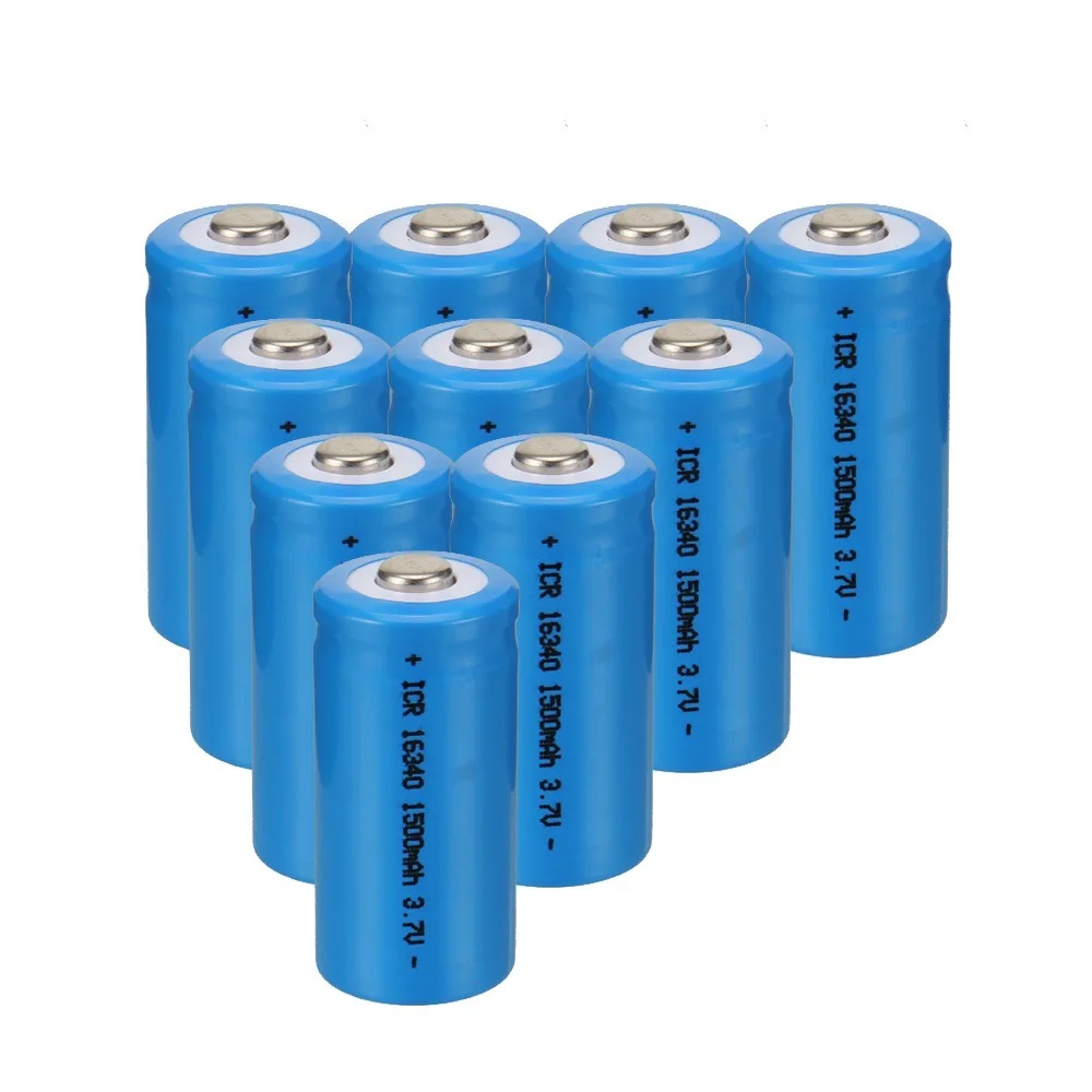 CR123A 16340 bateria 3.7V 1500mAh akumulator litowo-jonowy do latarki Led CR123A bateria 1 sztuk do 20 sztuk