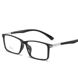 Vierkante Glazen Frame Vrouw Mannen Bril Retro Bijziendheid Monturen Metal Clear Lenzen Zwarte Goud Brillen Oculos 8121