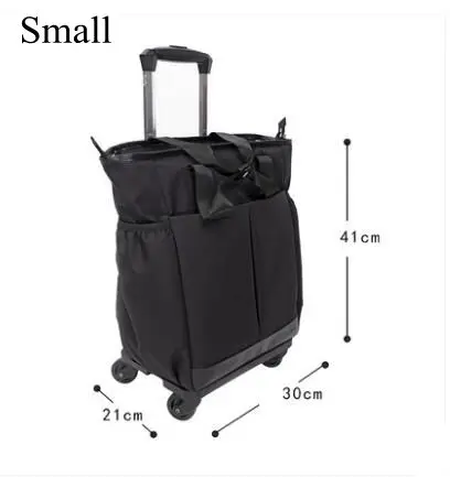 Travel trolley bags on wheels carry on hand luggage bag Trolley shopping bag on wheels travel wheeled bag short trip luggage bag