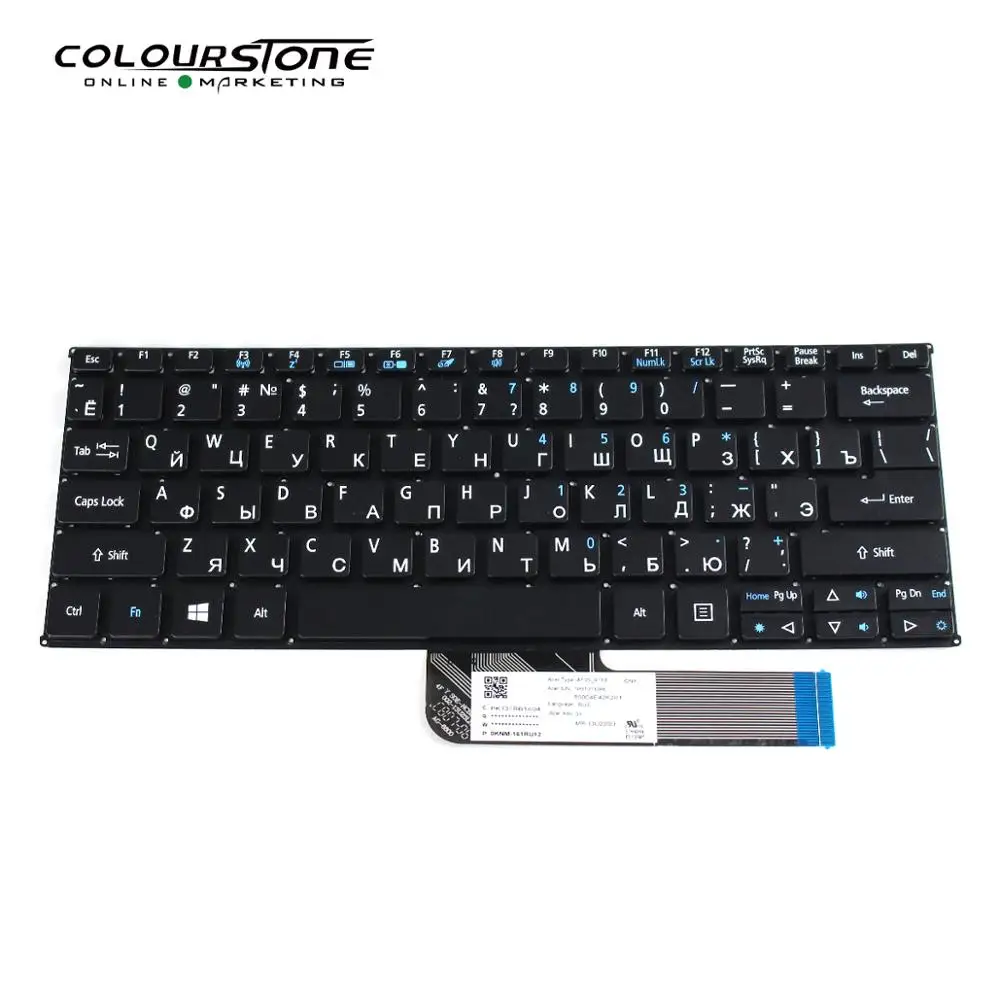 Interruptor de teclado para ordenador portátil, de 10 SW5-012P SW5-011, negro, RU, SW5-011-18TY