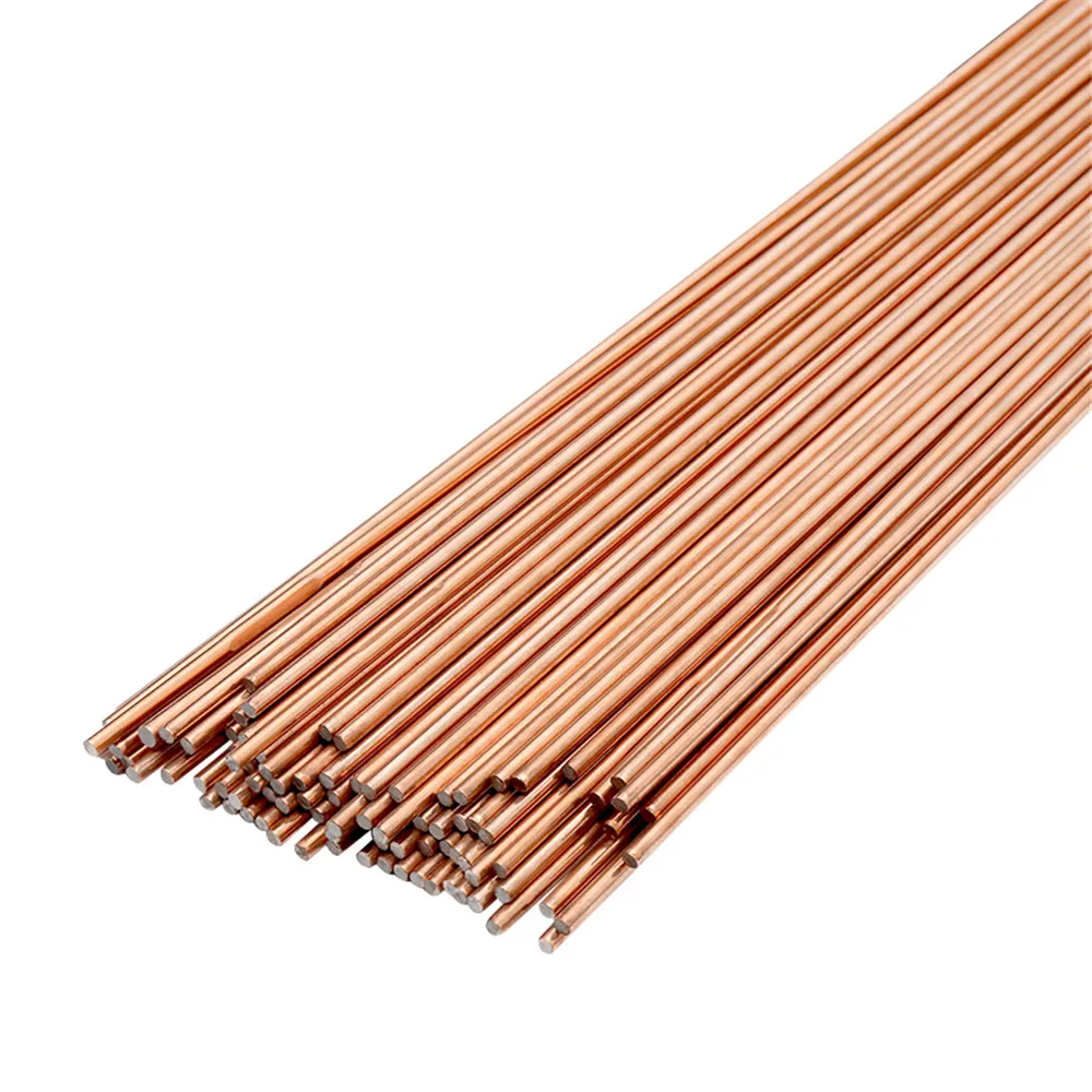 Phosphorus Copper Electrode Welding Wire, Latão Welding Rod, solda Rod, não há necessidade de solda em pó, 500mm, 5 PCs, 10 PCs, 20PCs