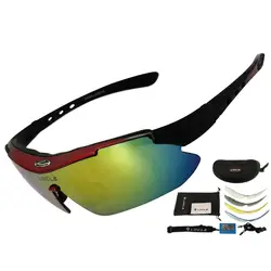 LOCLE Hiking Glasses Tactical Polarized Men Shooting Sun Glasses Airsoft Glasses for Camping Fishing Riding Cycling Sunglasses