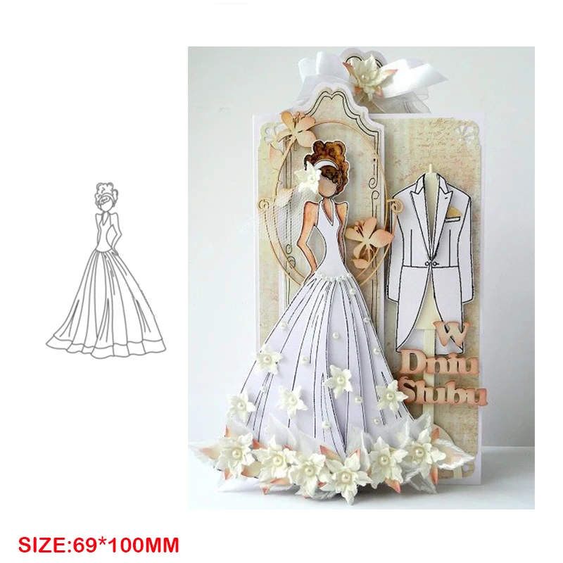 

Stamps and Metal Cutting Dies New Arrival 2021 For Scrapbooking Album Diy Paper Card Making Craft Embossing Bride Cloth Stencil