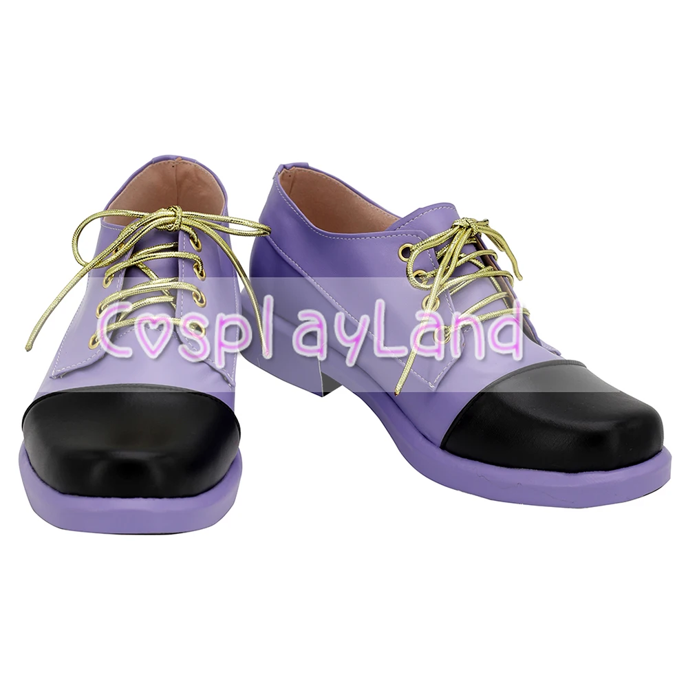 JoJo's Bizarre Adventure 4 Jotaro Kujo Cosplay Boots Shoes Purple Men Shoes Costume Customized Accessories Halloween Party Shoes