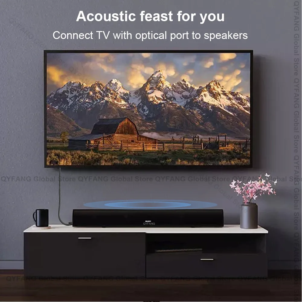 Optisches Audiokabel, digitales Glasfaserkabel, Toslink, 1 m, 5 m, 10 m, SPDIF-Koaxialkabel für Verstärker, Player, PS4, Soundbar-Kabel – Detail 3