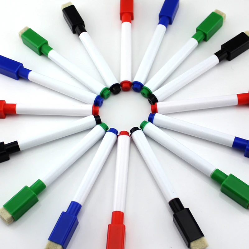 50 pcs four colors Whiteboard pen with a strong magnetic pen erasable whiteboard pen