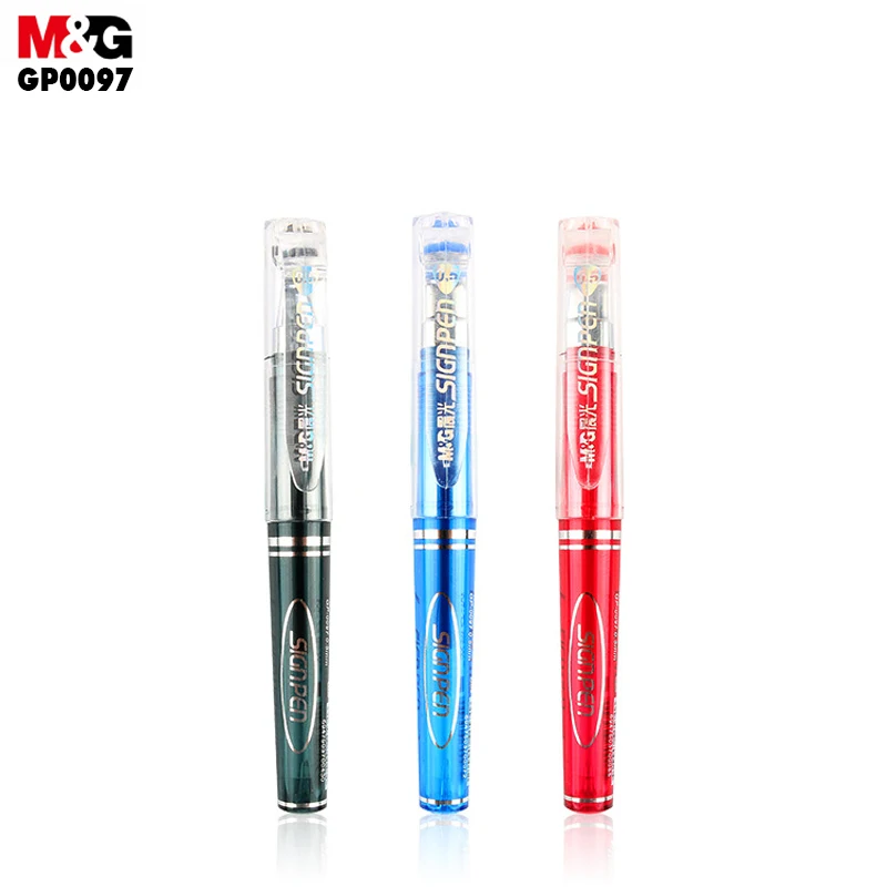 M&G Signpen neutral pen. (12pcs/box)0.5mm portable neutral pen. Short-pole signature pen GP0097