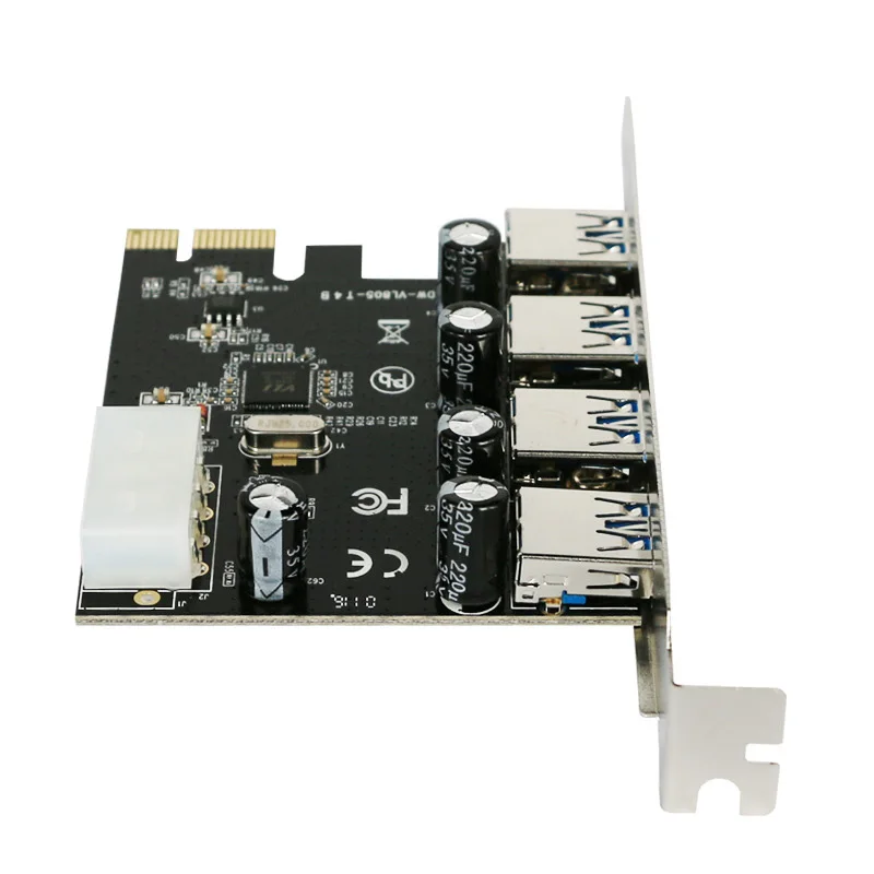 4-port USB 3.0 PCI-e Expansion Card PCI express PCIe USB 3.0 hub adapter 4-port USB 3 0 PCI e PCIe express 1x USB3 Add On Cards