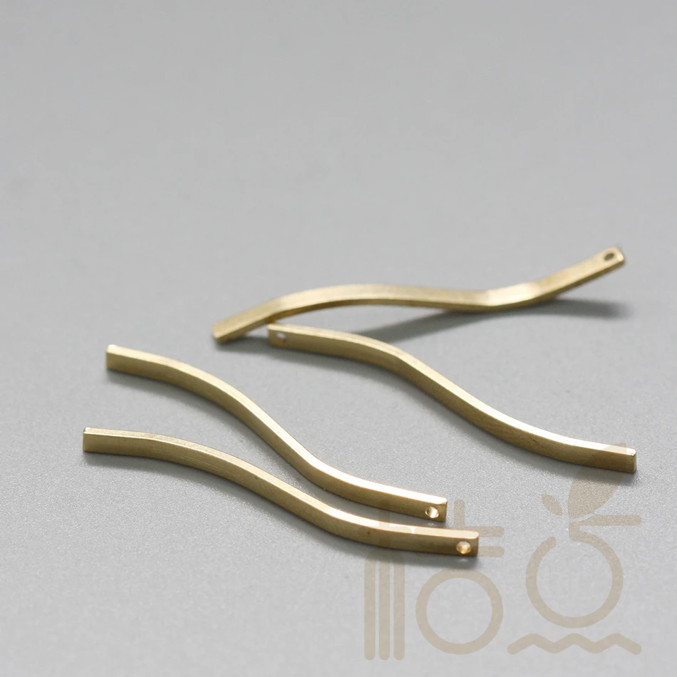 Поставка своими руками — изогнутый прямоугольный стержень из твердой латуни с покрытием премиум-класса — 36x1 мм (4020C)