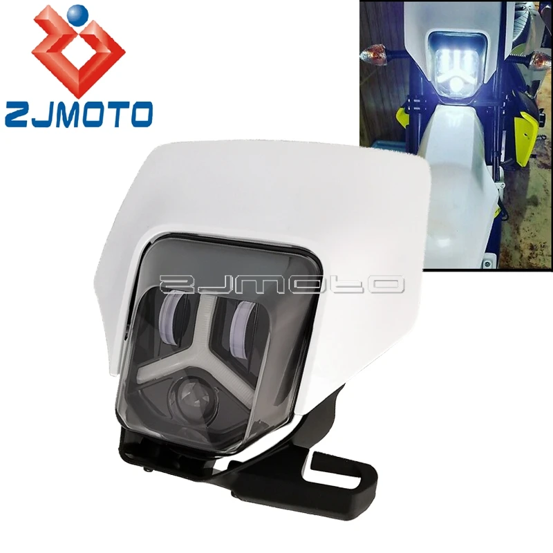 

LED Headlight Assembly Dirt Bike HI/LO Beam Lamp For TE FE 250 350 450 501 150 250 300 250i 300i Daytime Running Light
