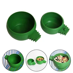 Parrot Feeding Cup Birds Food Holder Plastic Food Dish Water Bowl Feeder Pigeons Birds Cage Feeder For Cockatiel Budgies