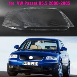 1pcs Car Halogen Front Headlight Lens Cover For VW Passat B5.5 2000 2001 2002 2003 2004 2005 Auto Lampshade Covers Transparent