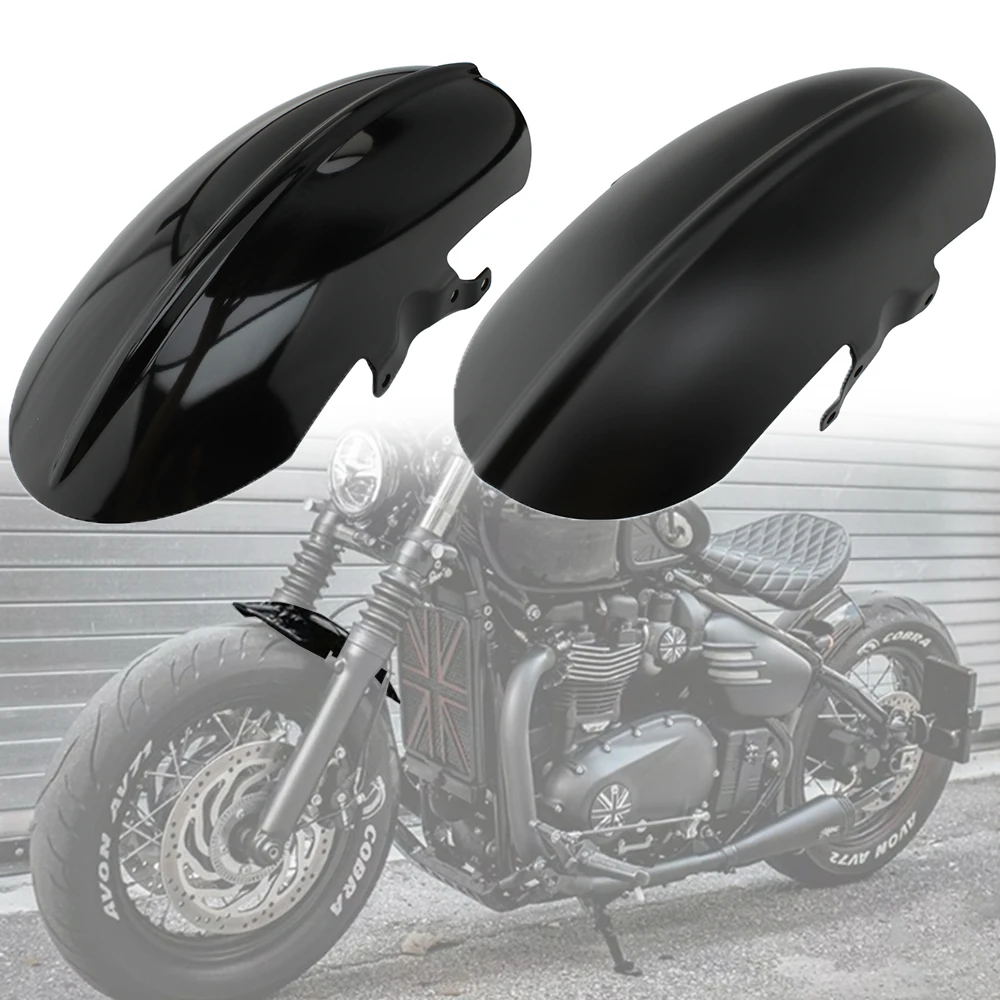 

REALZION Motorcycle Front Fender Mudguard Mud Splash Guard Cover Fairing Chopper For Triumph Bobber Bonneville Speedmaster 1200