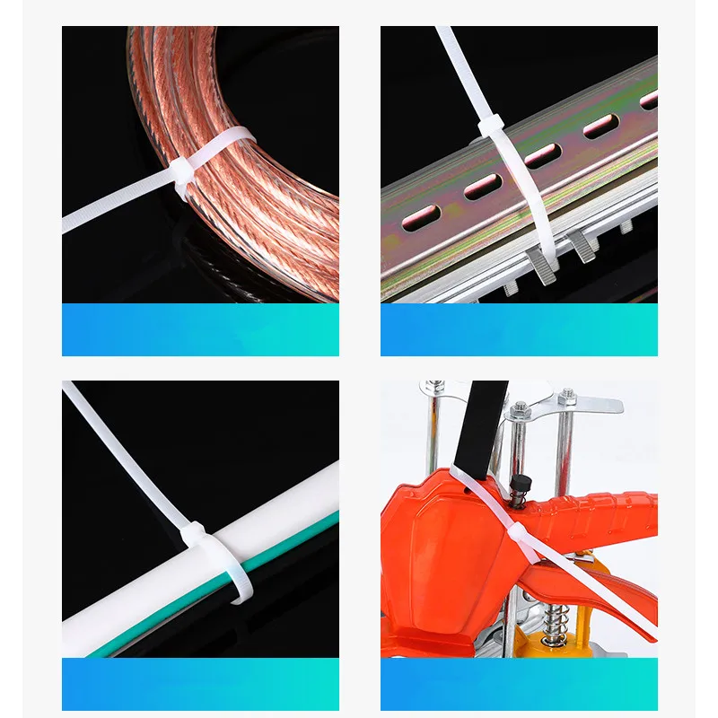 300 قطعة 18 ألوان مختلطة النايلون كابل الذاتي قفل البلاستيك سلك البريدي العلاقات مجموعة 3*100 3*150 4*200 الصناعية توريد السحابات ضمادة