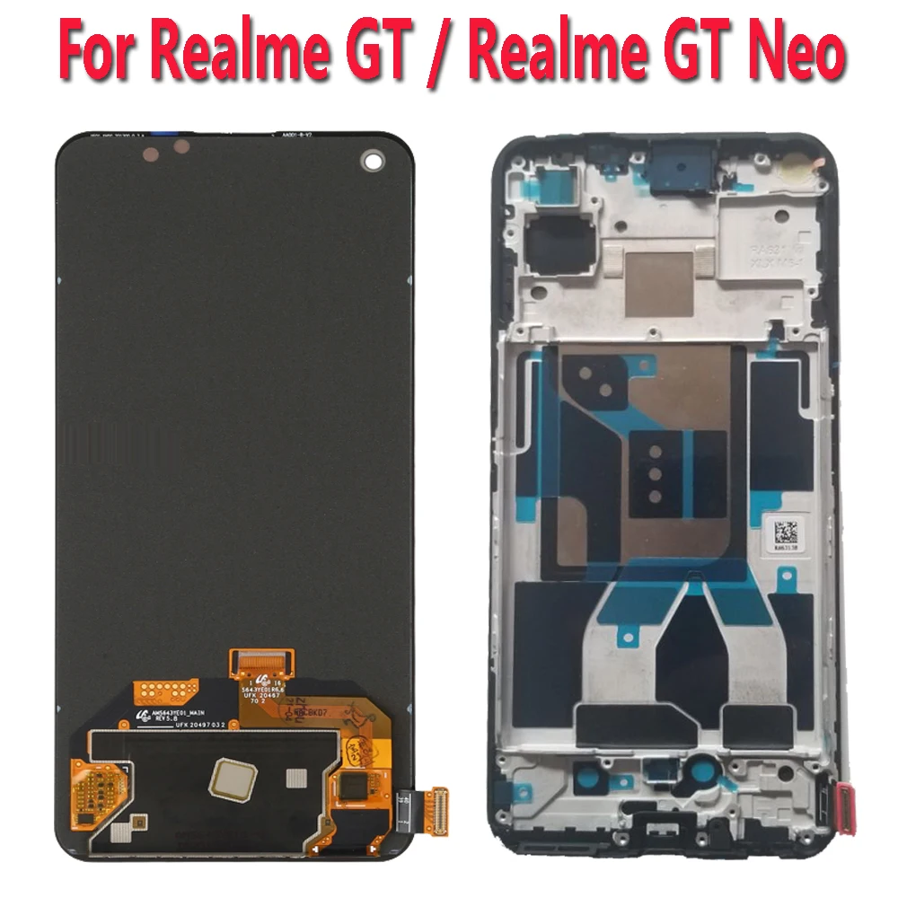 

ЖК-дисплей AMOLED для Realme GT NEO RMX3031 RMX2202, сенсорный экран с дигитайзером в сборе