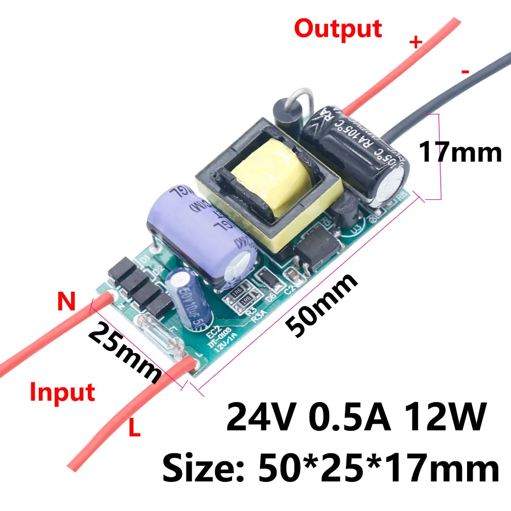 LED Driver 220V to 12V 24V Lights 6W 12W 24W 36W 60W 84W 100W 120W For LED Power Supply 12V Light Transformers For CPU FAN