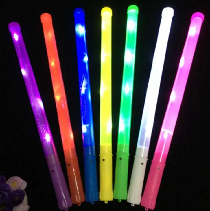 LED Glow Stick Flashlight Light up Flashing Sticks Wand for Party Concert Event Cheer Atmosphere props Kids Toys