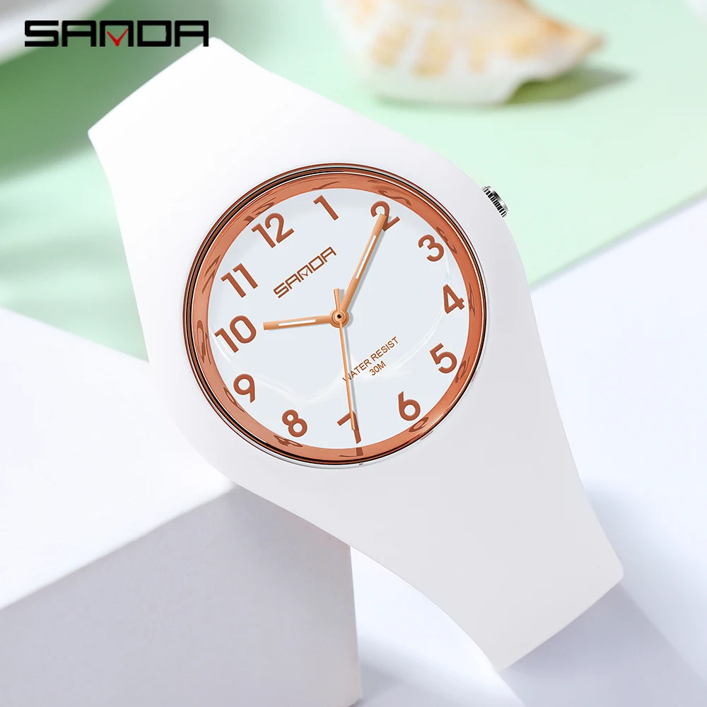 Ladies Watch Women Digital Quartz Soft Silicone Strap Dress Wrist Watch Clock Sport 5BAR Waterproof Relogio Feminino