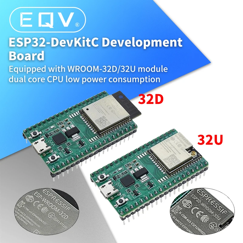 ESP32-DevKitC carte de développement ESP32 de carte de noyau ESP32-WROOM-32D ESP32-WROOM-32U