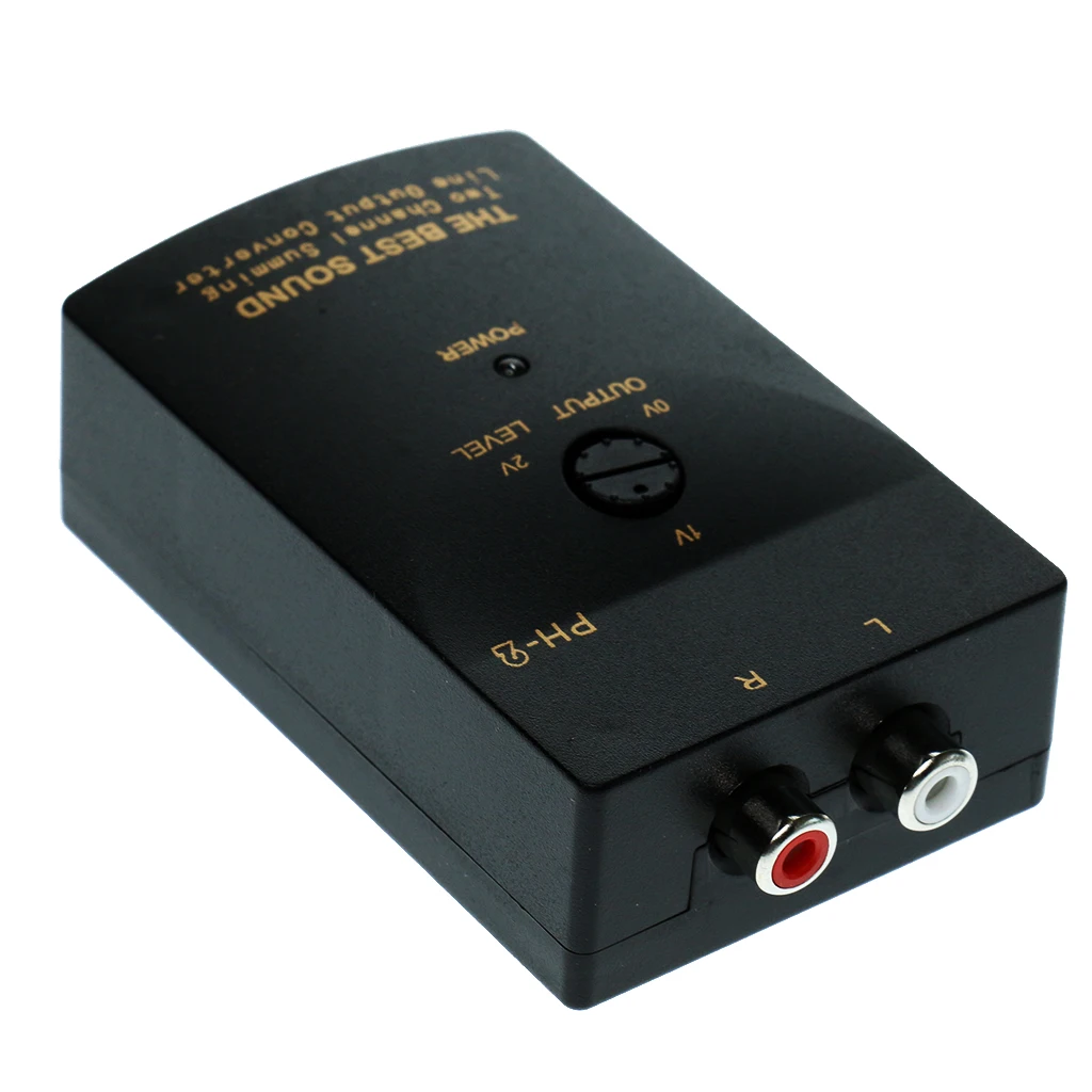 50W 1A Auto Deel Audio Rca Luidspreker Hoog Naar Laag Niveau Uitgang Converter Adapter