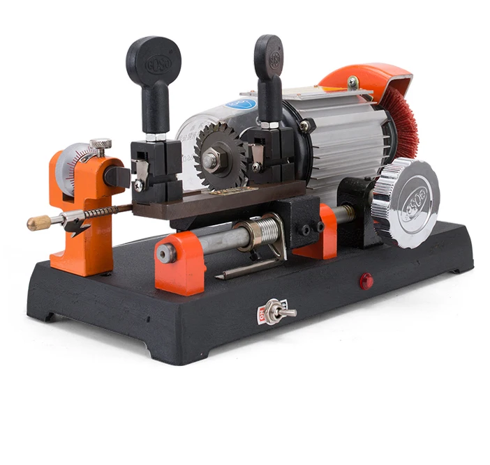 Herramienta Manual con llave, guía de ajuste Horizontal, aguja de acero, Hardware de cerrajero, máquina de copia de cuchillo de alta velocidad, 180W