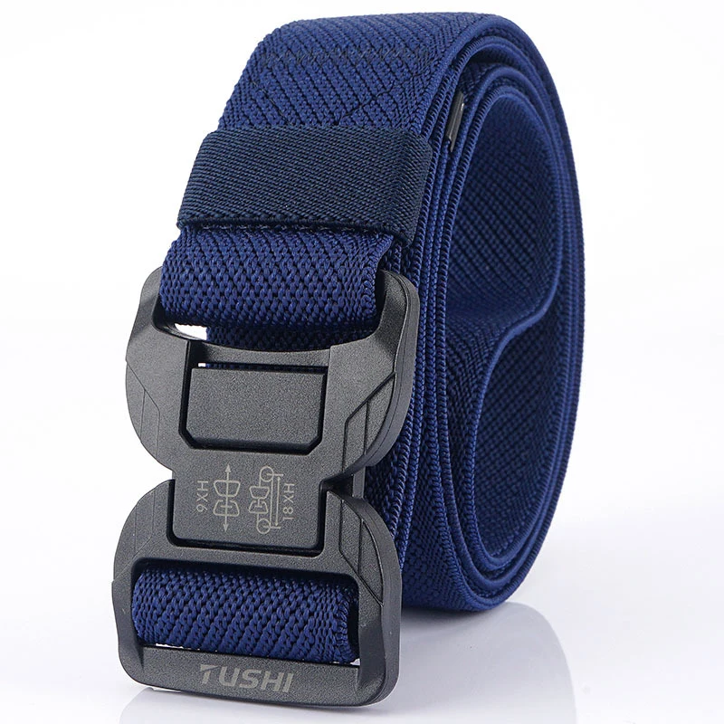 Ceinture tactique en Nylon pour hommes, couleur unie, avec boucle d'insertion en toile, multifonctionnelle pour l'entraînement, offre spéciale