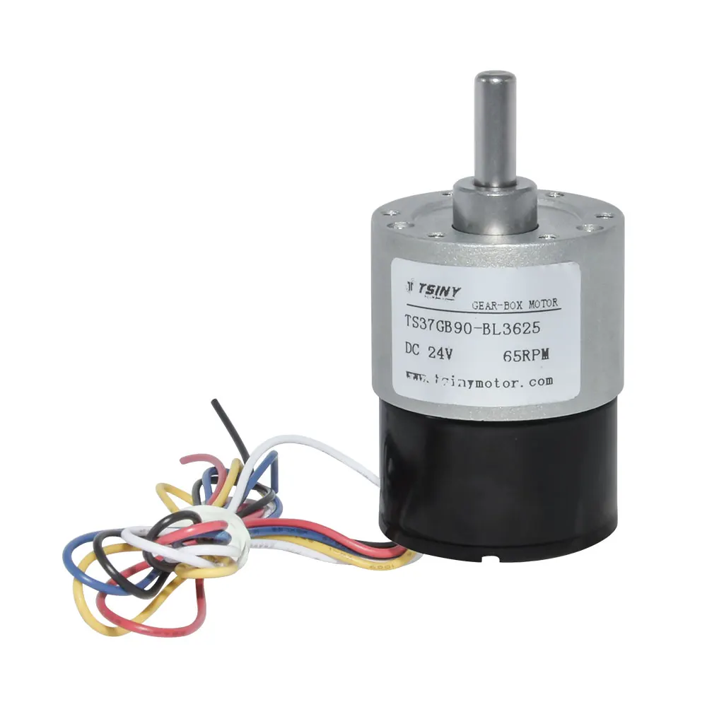 12V 24V 10/20/35/65/100/150/200/300/600/1000RPM DC Brushless Motor Gear Motor DC Brushless Gear Motor 37GB3625 Diameter 37mm