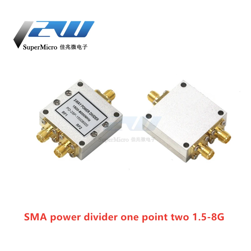 SMA power divider 2-8G WIFI one point two RF microstrip power divider 500-6000MHz 1.5-8G